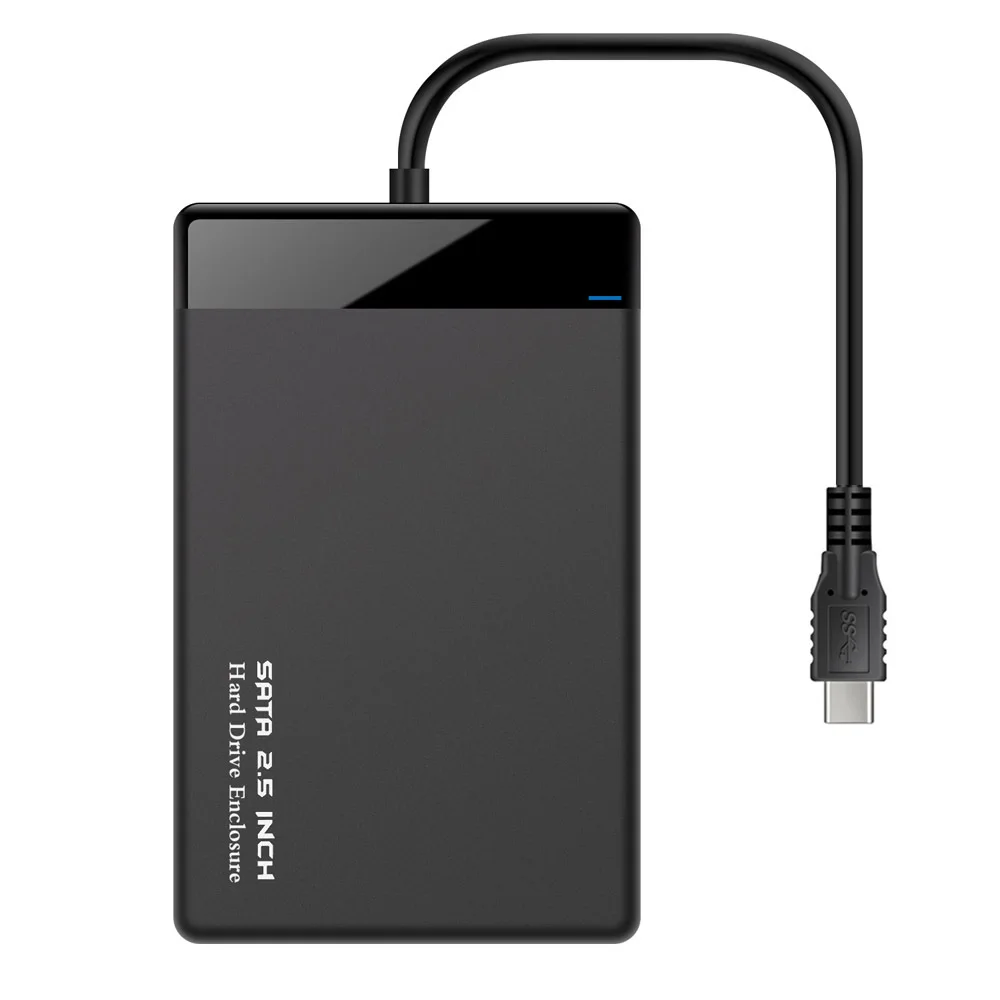 モバイルハードディスクのusb 3.0ノートpc hdd ssdハードドライブのエンクロージャ機械式ケース2.5インチsataシリアルポートは、タイプc 2テラバイト