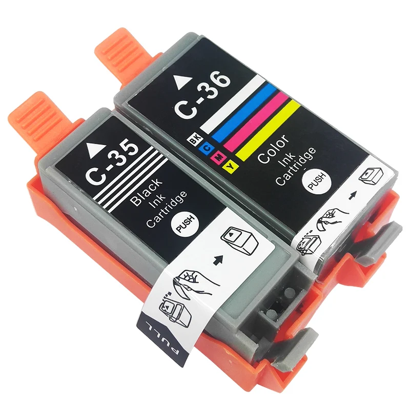 PGI-35 PGI35 CLI-36 CLI36 Color Compatible  Ink Cartridge 35 36 pgi35 cli36 for Canon PIXMA IP100 iP110 IP100B TR150 Printer