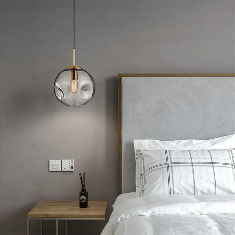 KERWIN Nordic Simple Pendant Light Modern Round LED Lamps Fixtures for Home Bar Decoration