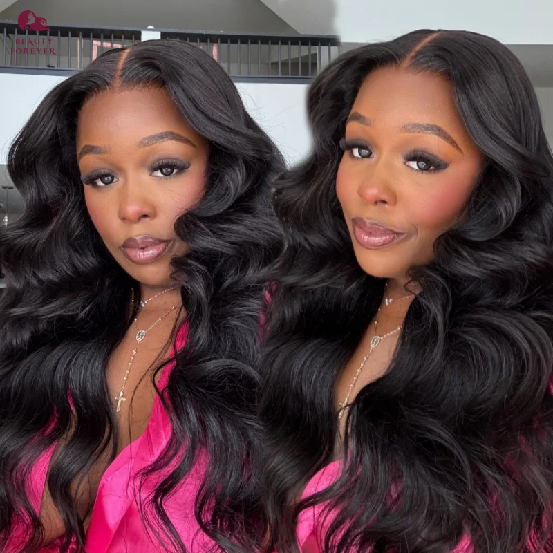 

Beautyforever 3D Body Wave 13x4 Lace Frontal Glueless Wig Bye Bye Knots Pre Cut Lace Front Human Hair Wig Fits All Size Heads