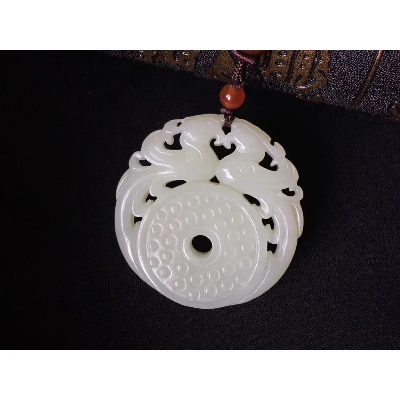 Hetian Jade Pendant Symbolizing A Hundred Years Of Harmonious Union, Suitable Both Men And Women
