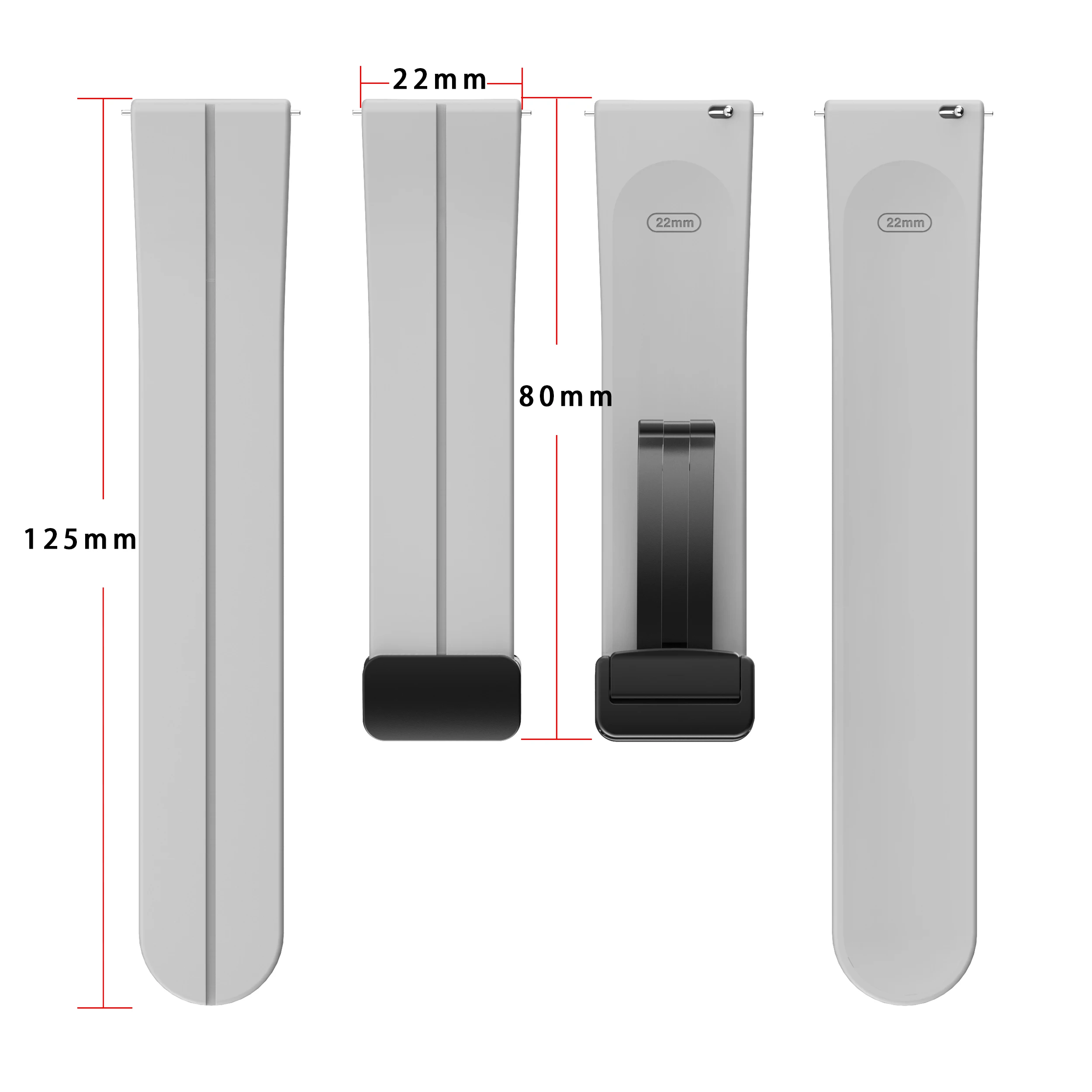 Магнитный ремешок для умных часов для Haylou RS4 Plus/RT2 LS10/LS02, браслет для Haylou RT/RS3/GST, силиконовый ремешок 20, аксессуар 22 мм