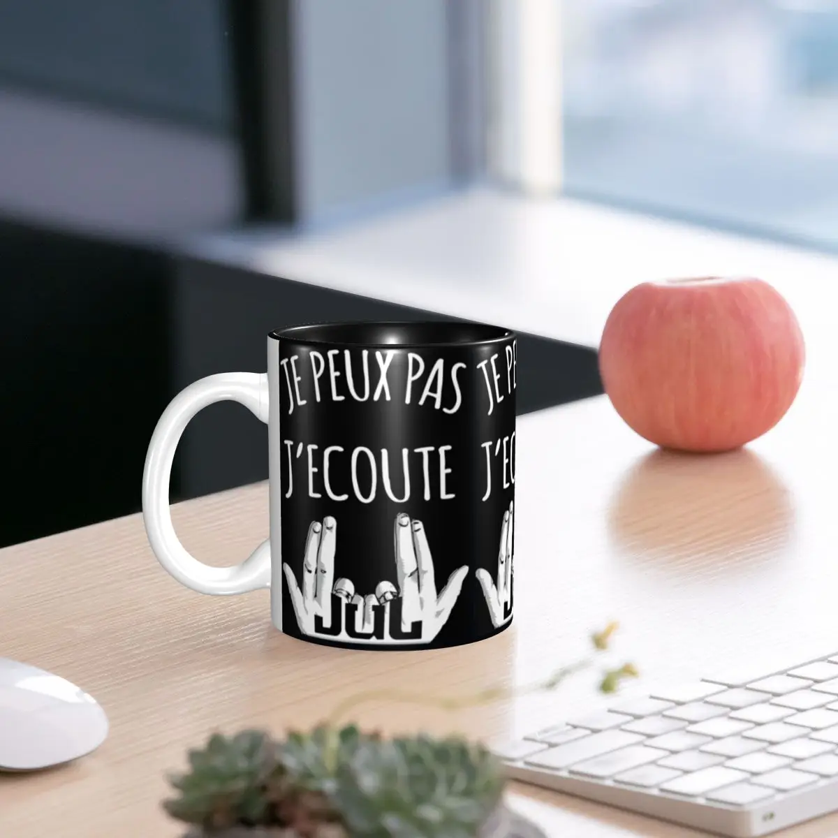 

I Can't, I'm Listening To JUL Mug Funny Ceramic Coffee Cups Tea Mugs Milk Cup Drinkware Gift for Woman Man