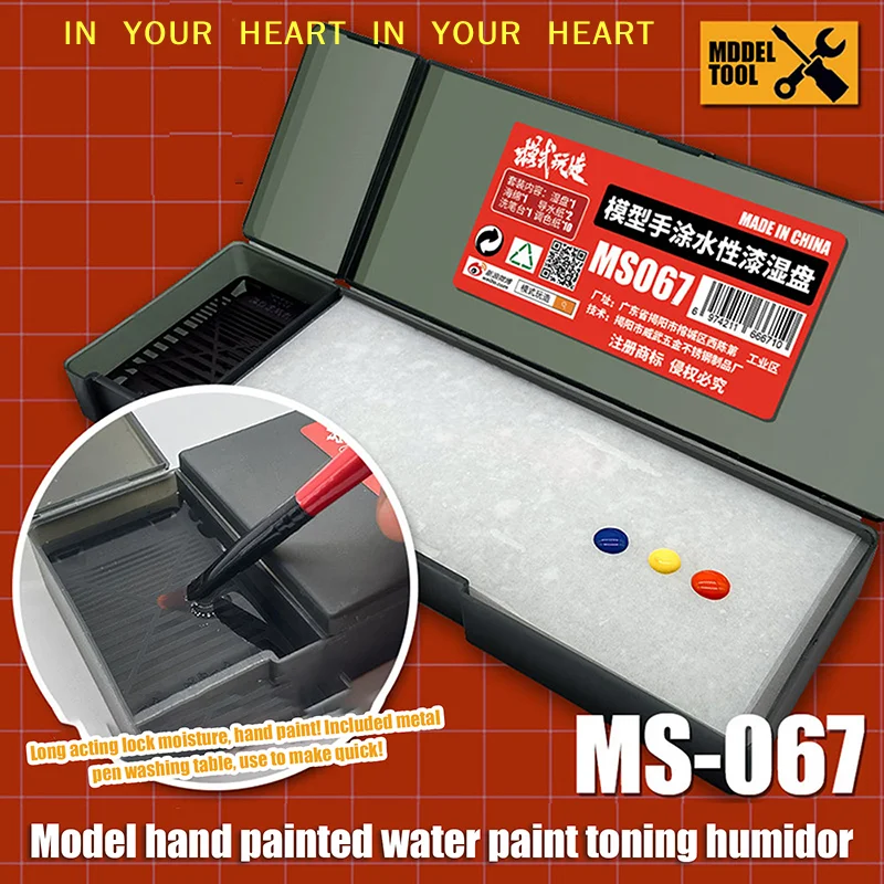【X】Wet Palette For Acrylic Painting Models 20 Section Moist Retaining Tray Ideal for Waterbased Paint Application Scenes
