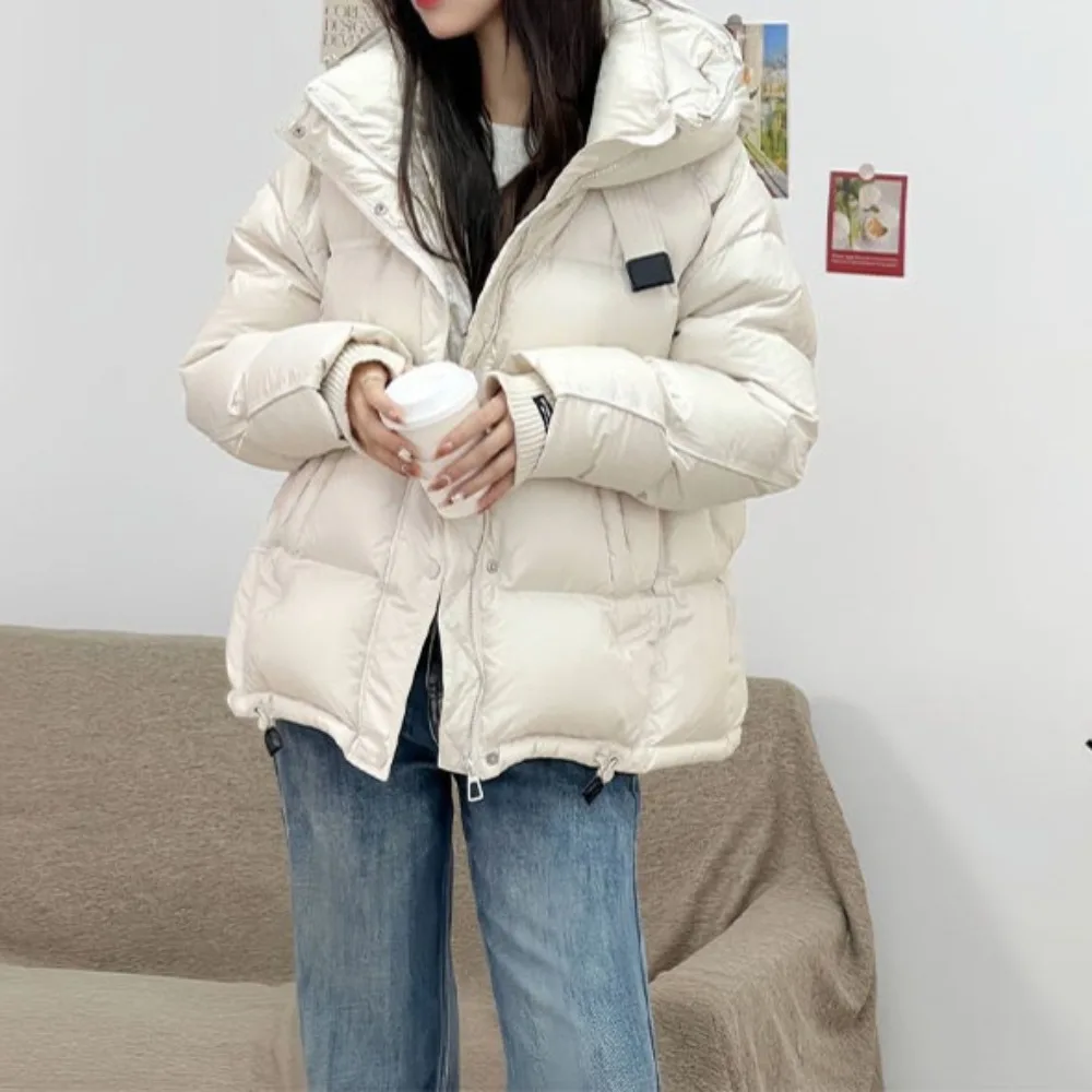 Cotton Clothes Women's 2026 Fashion New Autumn and Winter Bread Clothes Short Korean Version Velvet Thickened Warm Hooded Jacket