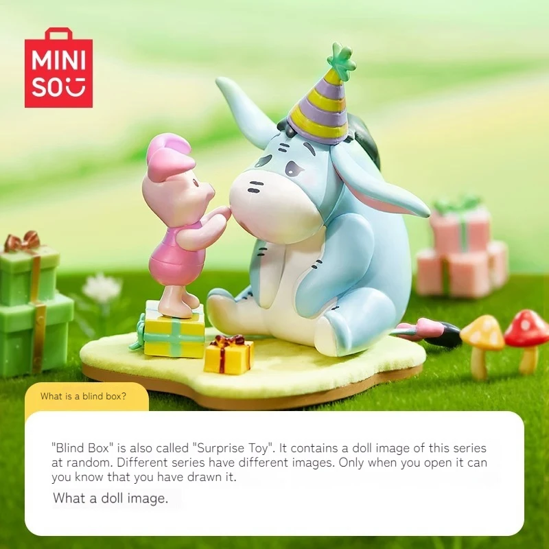 Miniso Winnie The Pooh Alter Freund Party Thema Blind Box Figur Niedlich Interessante Kinder Spielzeug Kawaii Pooh Kind Geburtstag Weihnachten Geschenk