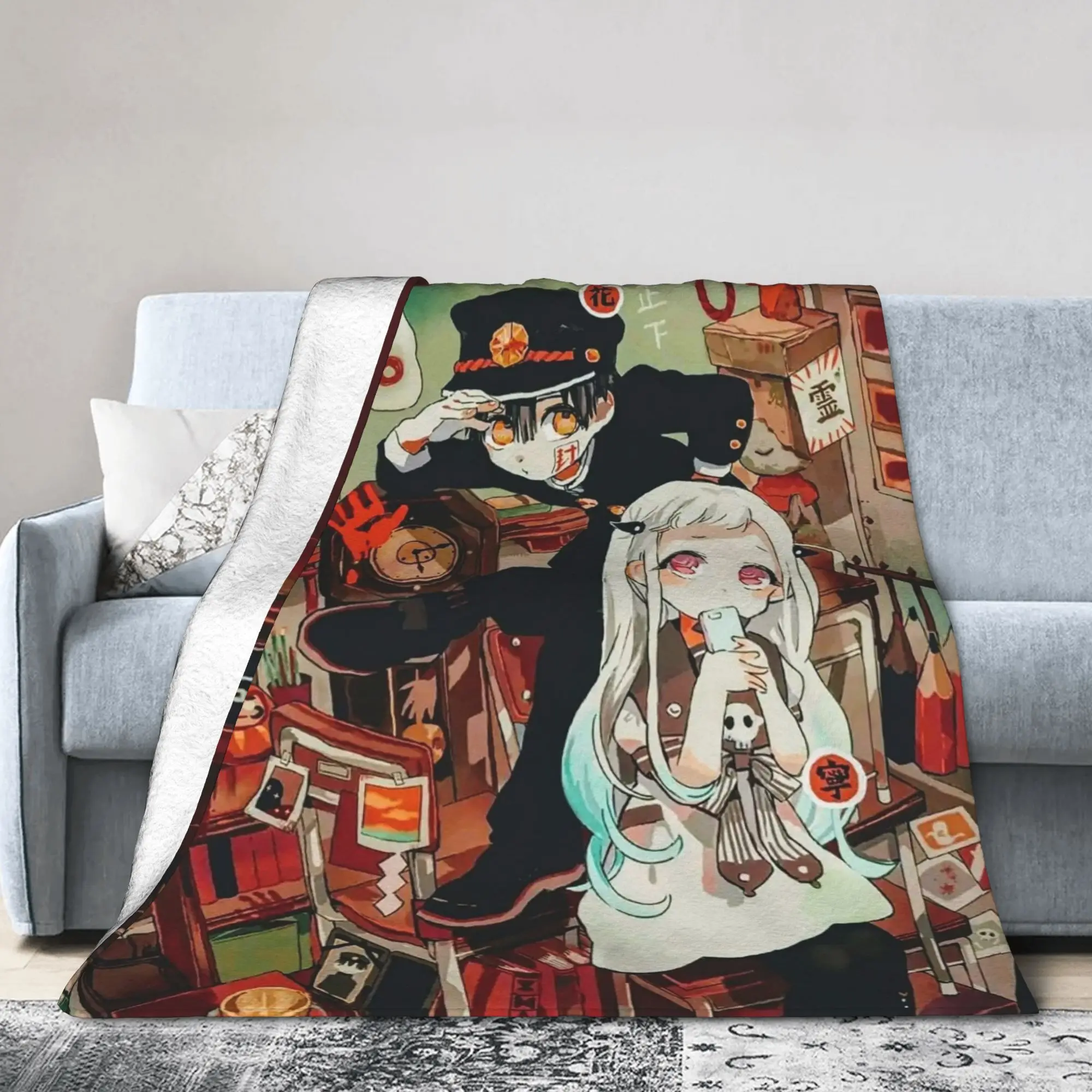 Hanakos Kuns Fleece Throw Blankets Yashiro Nene Anime Blankets for Sofa Car Warm Bed Rug
