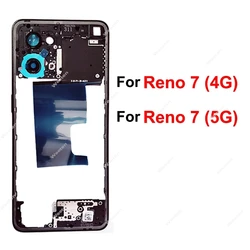 For OPPO Reno 7 4G 5G CPH2371 CPH2363 Middle Housing Middle Frame Holder Cover Replacement