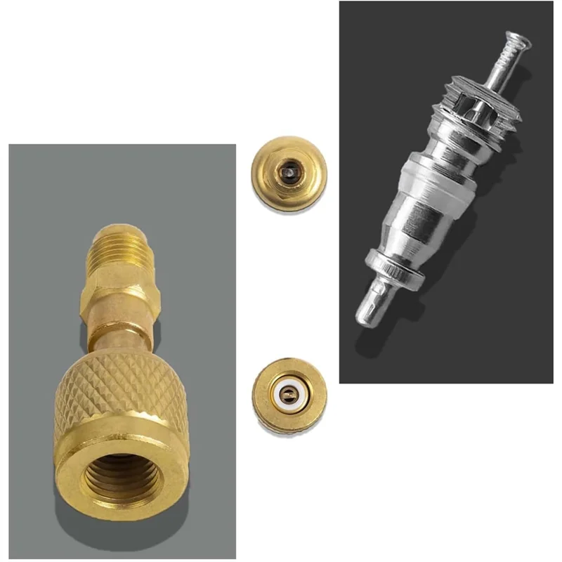 

Латунный переходник CHCH R32 R454B, для резервуаров R-454B/R-32, внутренняя резьба 1/4 дюйма на наружную резьбу 1/4 дюйма