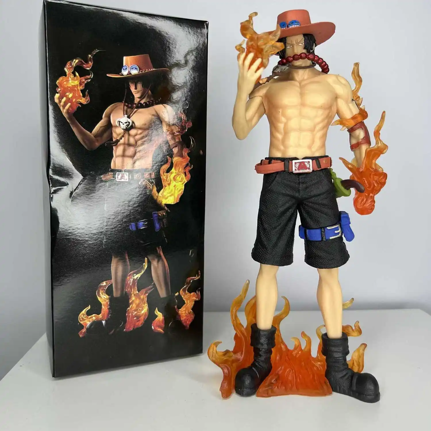 

ONE PIECE Fantasy Portgas·D·Ace Standing Position 20CcmPVC Model Ornament Children's Collection Gifts