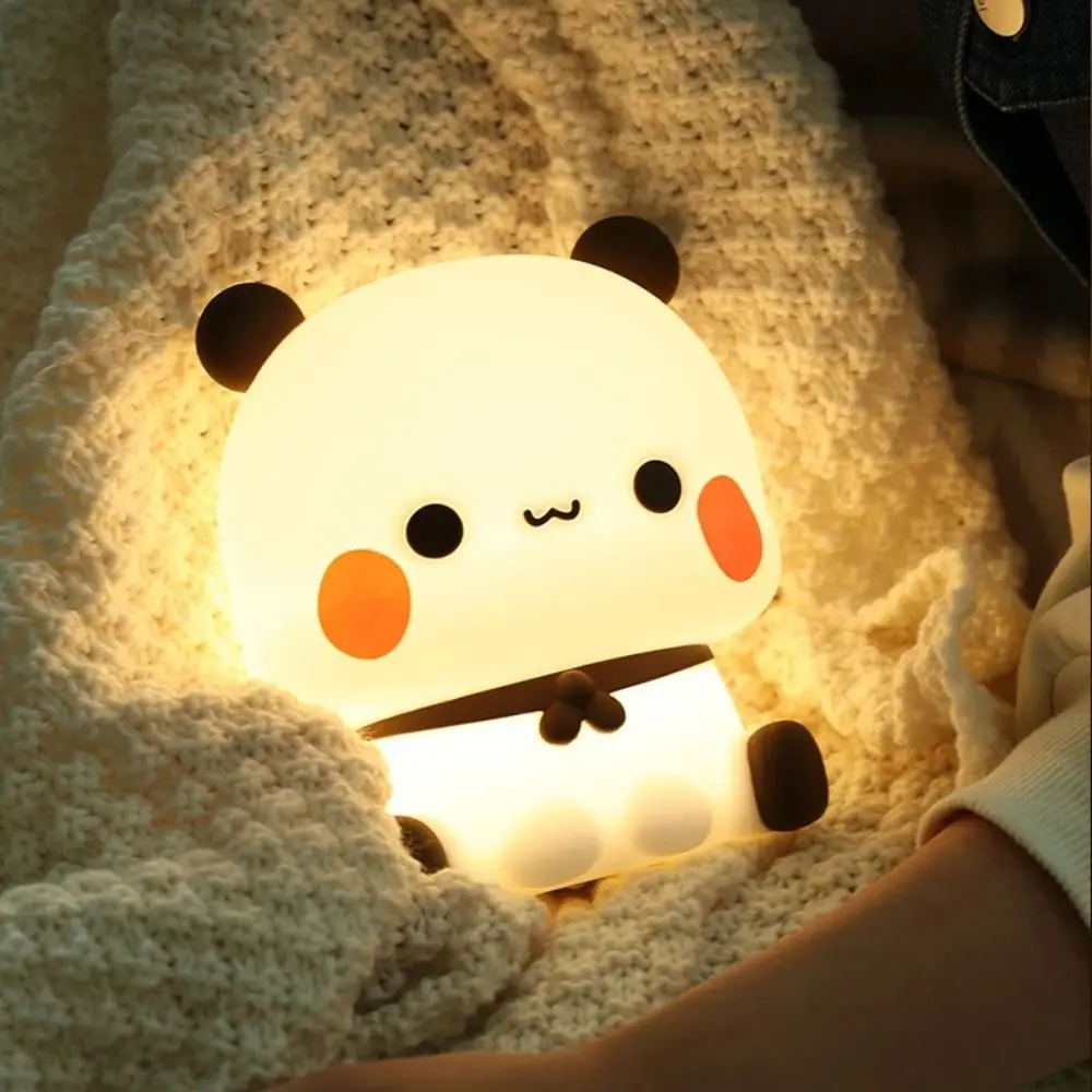 Imagem -03 - Usb Recarregável Bedside Night Light Decoração de Casa Quarto dos Desenhos Animados Escurecimento Led Lâmpada de Sono Suave Bubu Dudu