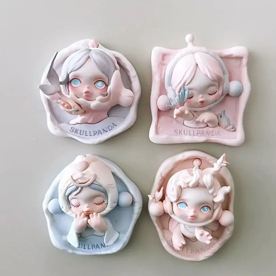

100% Origina SKULLPANDA The Paradox Series Fridge Magnets Blind Box Guess Bag Mystery Box Toys Doll Anime Figure Ornaments