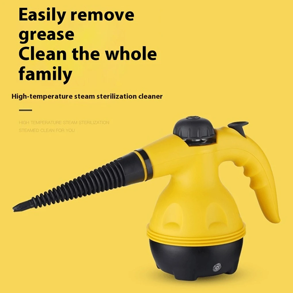 Multi-Purpose Steam Cleaner Handheld Pressurized with 6-Piece Accessories Perfect for Stain Removal Curtains Car Seats Floor