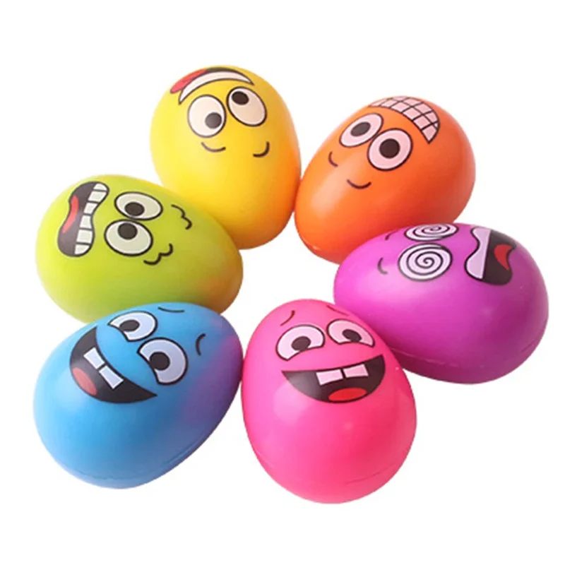 Durable Dog Chew Toy Bite-resistant Cat Dog Training Molar Ball Colorful Egg Elasticity Solid Balls Bouncing Interactive Toys