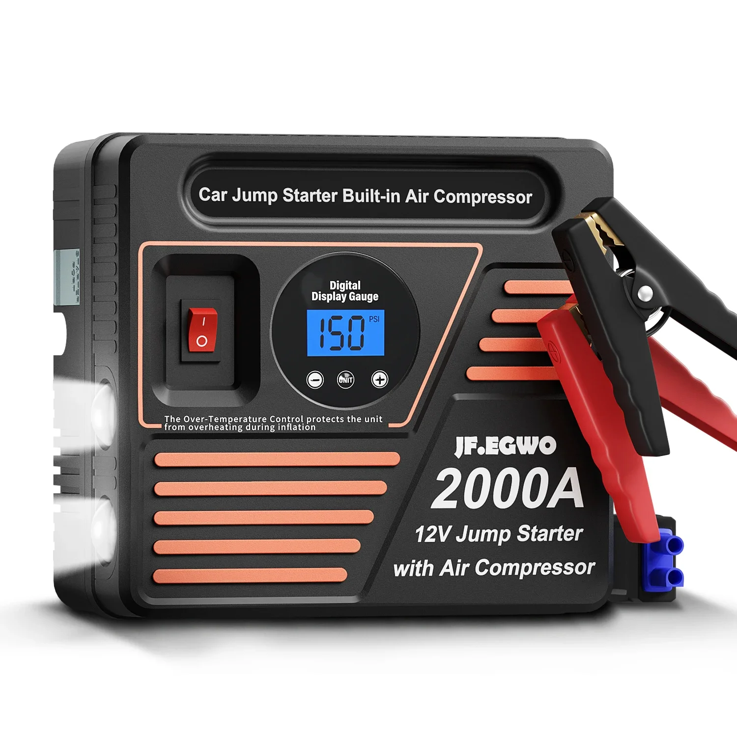 Super start-up jump starter 2000A peak current 20000mAh lithium battery auto emergency car jump starter