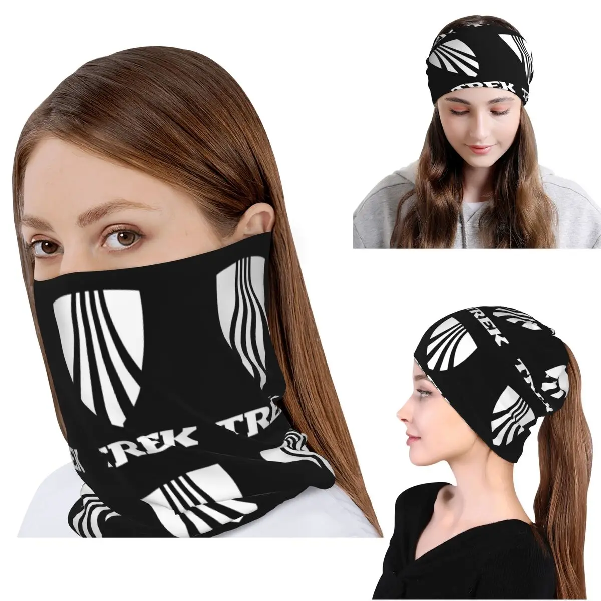 

Trek Bike Logo Bandana Neck Cover Wrap Mask Scarf Multifunction Balaclava Beanies Hat Unisex Adult All Season