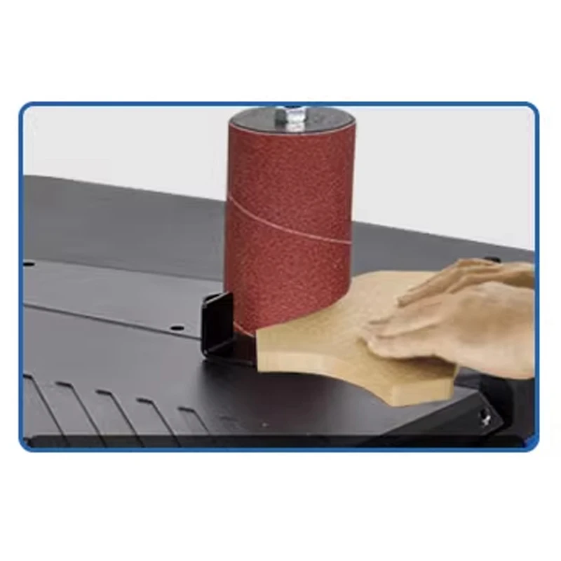 Machine professionnelle de ponçage d'arbre de table pour le travail du bois, meule à bande, meulage, polissage, meuleuse d'élimination de la rouille