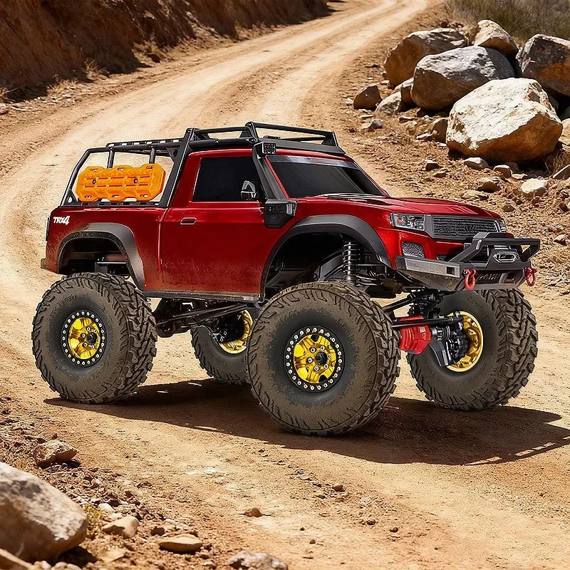 

4 Pieces 1/10 RC Crawler Car Wheels and Tires Sturdy High Performance Spare Parts Replace Accessory RC Car Part for 90046 TRX4