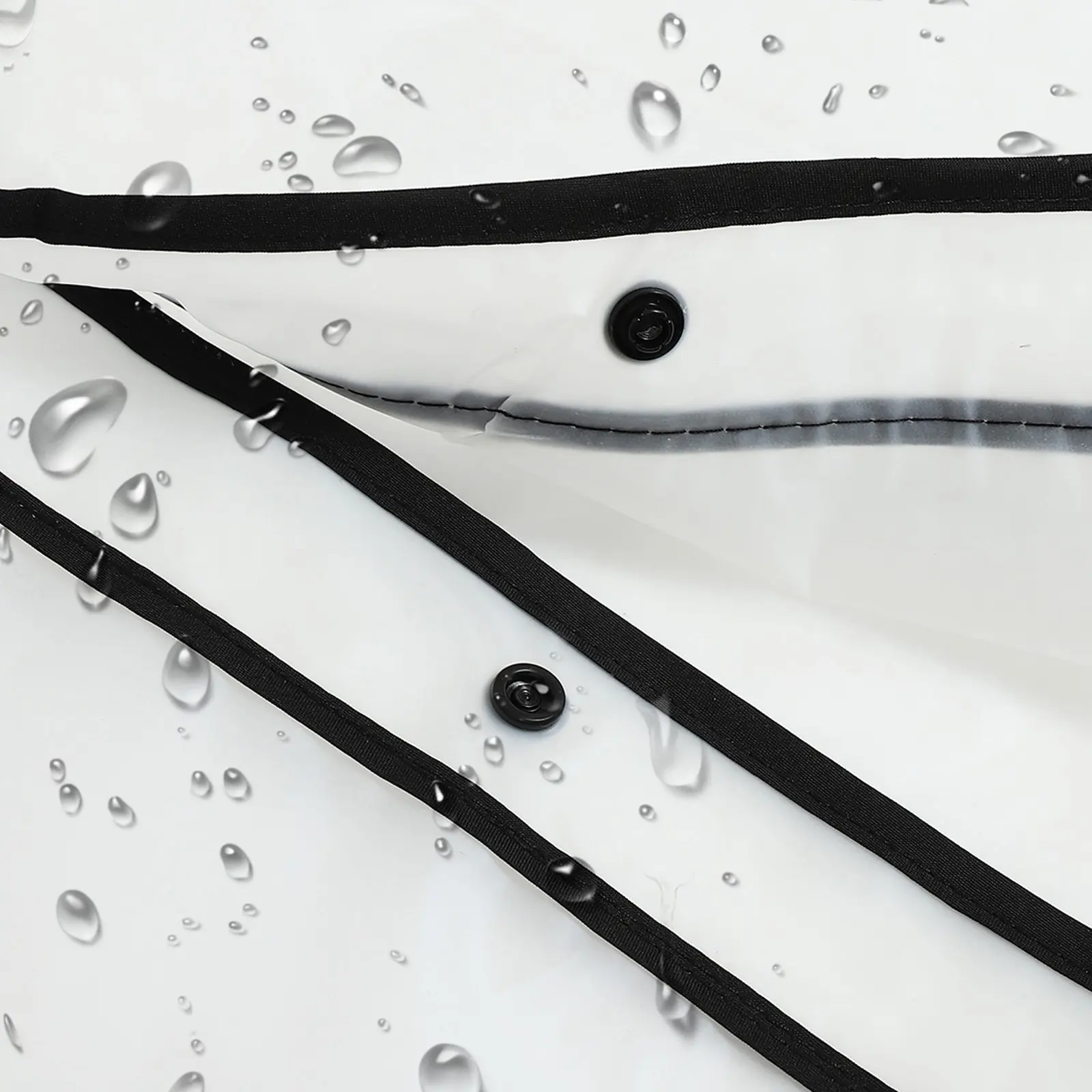 

Adult Full Body Protective Raincoat Transparent Long Eva Material Waterproof Windproof Outdoor Hiking Fashionable Rain Gear