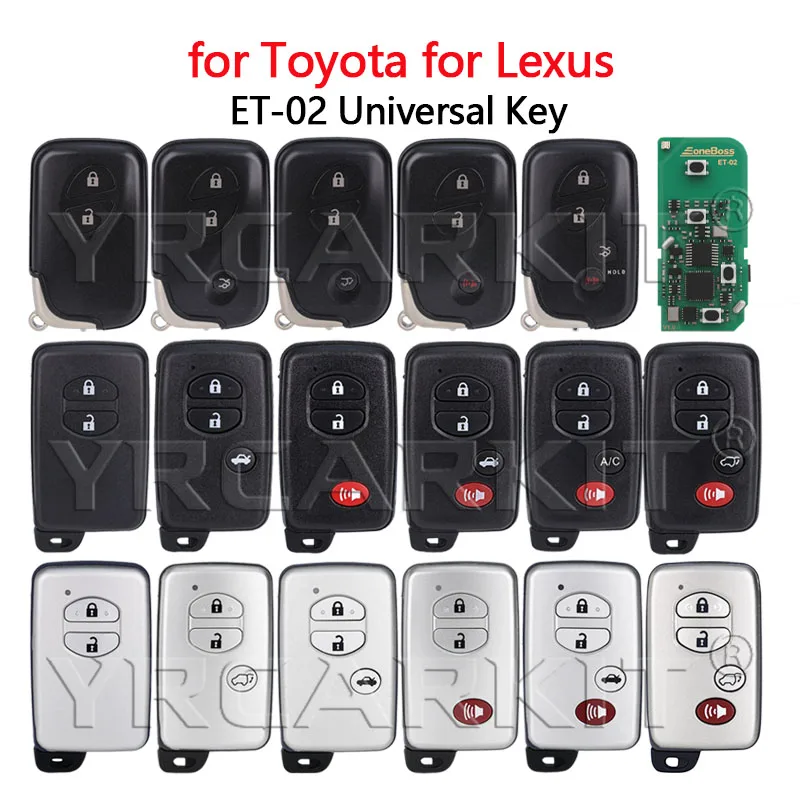 

Умный автомобильный ключ-брелок ET-02 EoneBoss для Toyota Land Cruiser, Levin, Highlander, Camry, Corolla, Prado, а также для Lexus 4D 8A.
