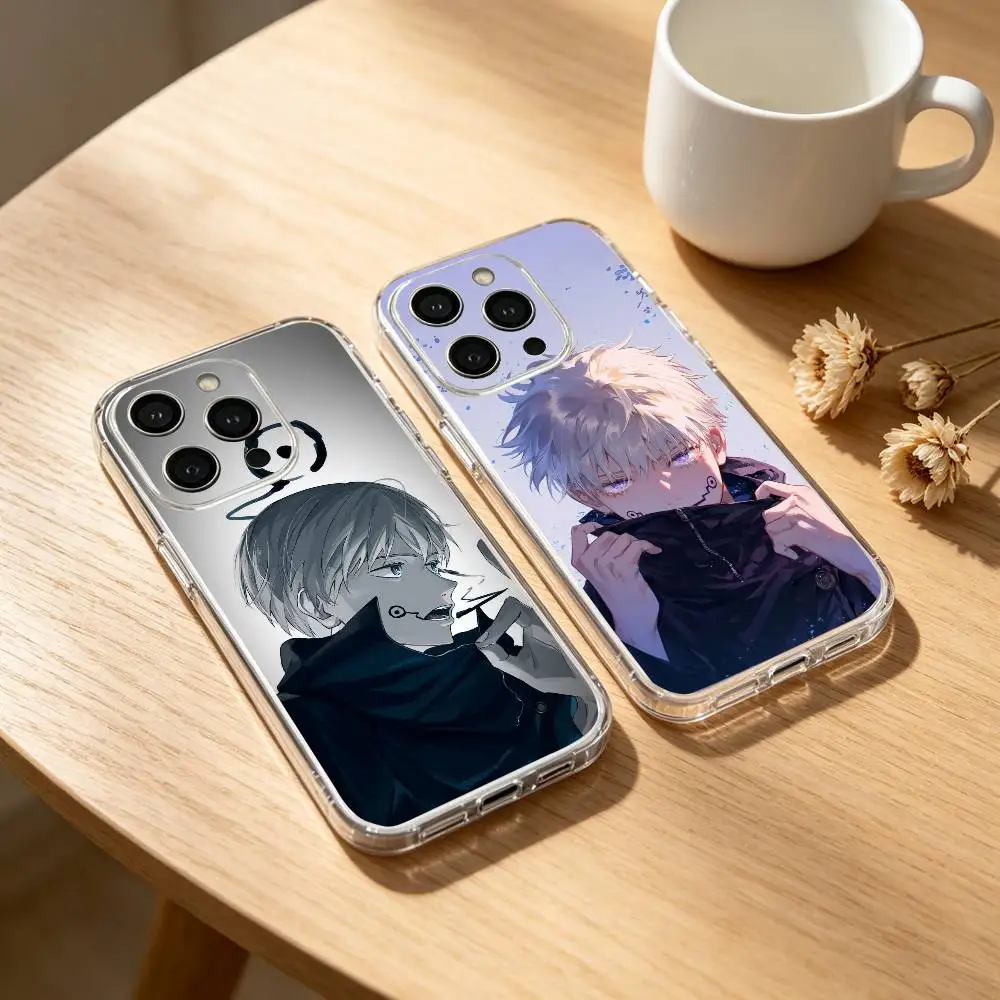 

cool Anime T-Toge I-Inumaki Phone Case For iPhone 17 16 15 14 13 12 11 Mini Pro Max Plus Transparent Cover