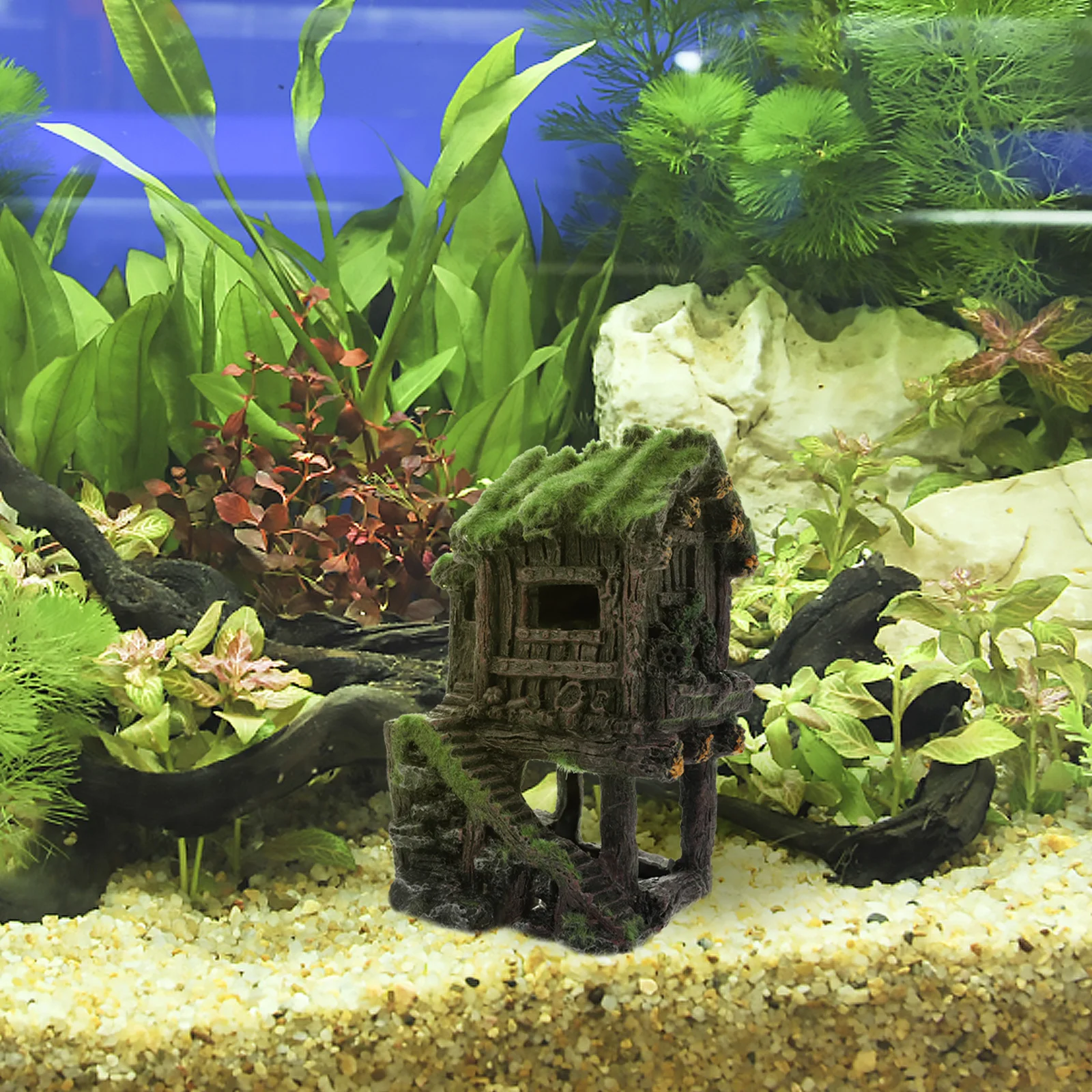 

1Pcs Fish Tank Decoration Resin Shrimp Hideaway Aquarium Underwater Shelter Decorative Statue Fish Shelter