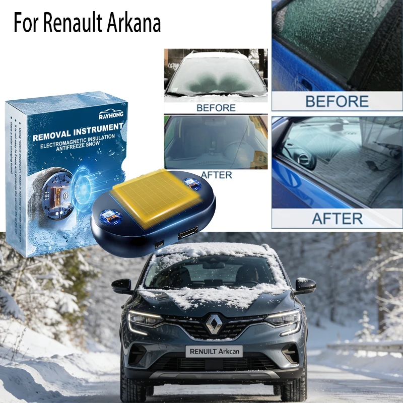 

For Renault Arkana Car Window Glass Car Ice Defroster Windshield Snow Removal Window Glass Microwave Deicing Device