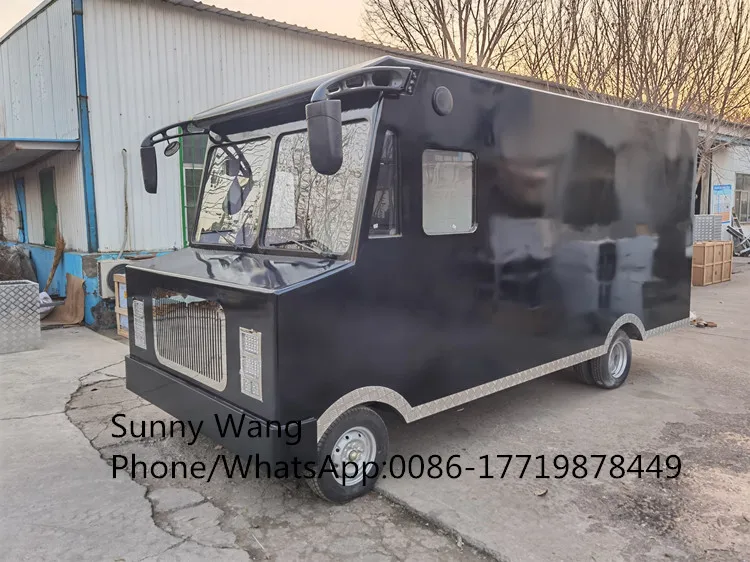 شاحنة الغذاء مهرجان شاحنة طعام كهربائية مخصصة كابينة تصوير كشك عربة البيتزا هوت دوج الآيس كريم فان القهوة