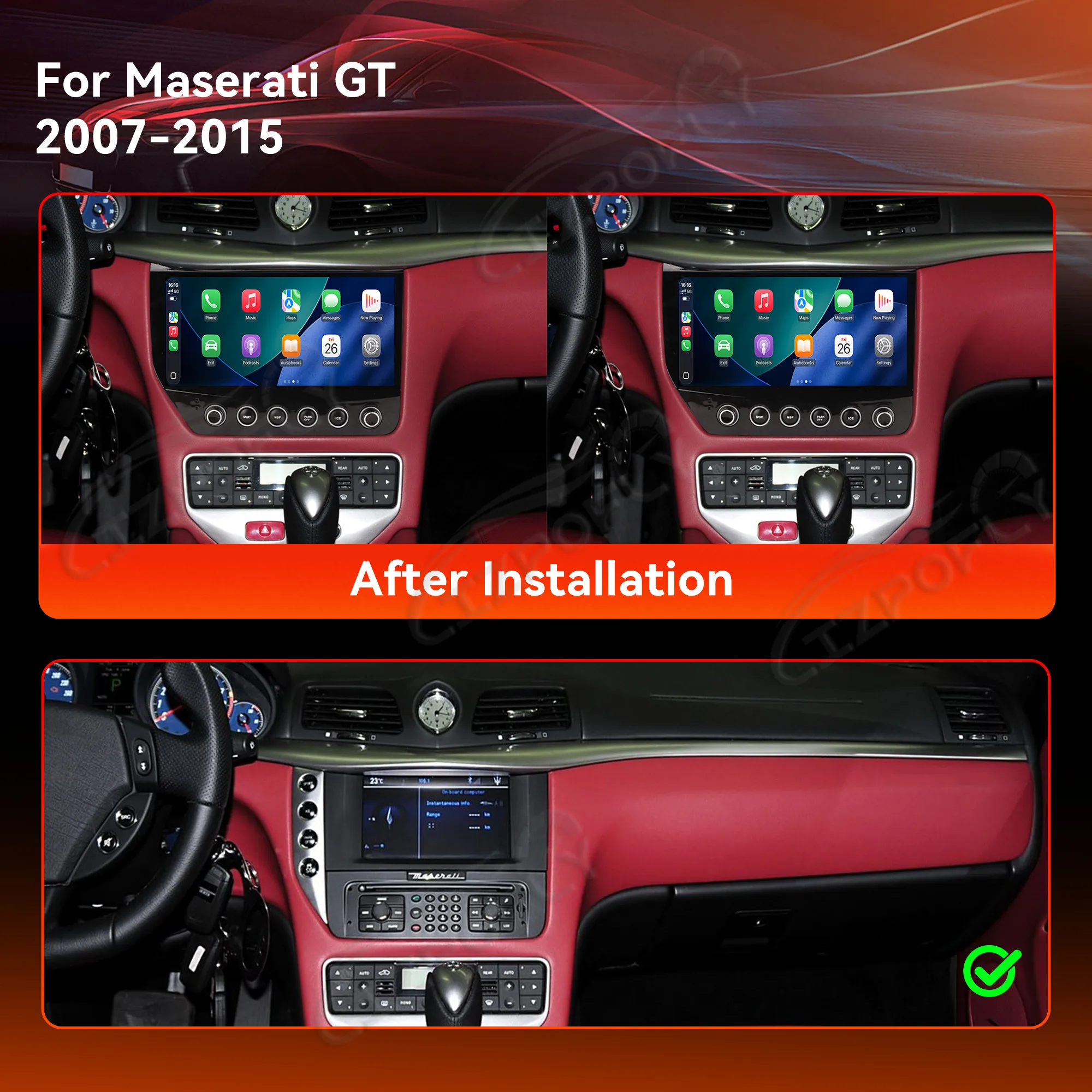 Lizpofly Automotive Multimedia Android For Maserati GT 2007 ~2015 GranTurismo GPS Navi Player Radio Coche Stereo Head Unit