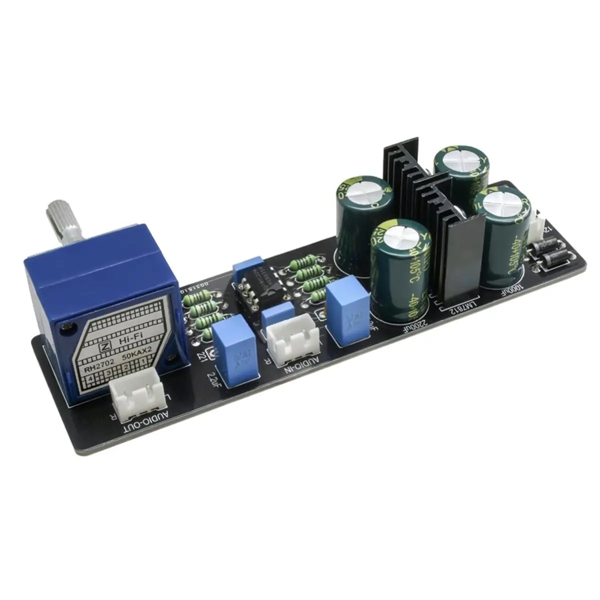 Preamplifier Tone Board Preamp Volume Control Module with 27 ALPS Potentiometer