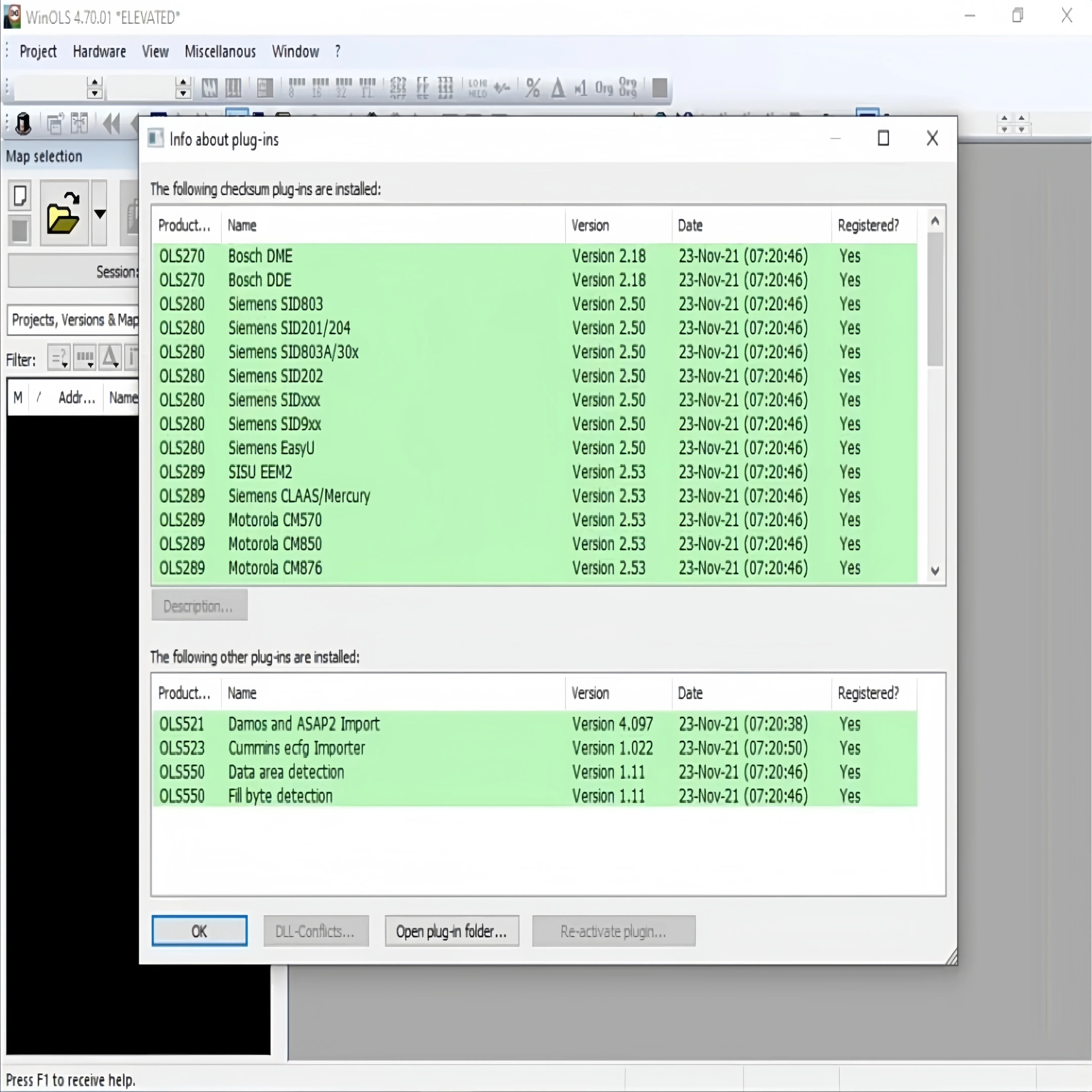 Winols 4.7 التنشيط الكامل لنظام التشغيل Windows 10/11 دعم متعدد اللغات لا حاجة إلى VMware Damos Pack ECM Titanium 1.61 IMMO Service T #3