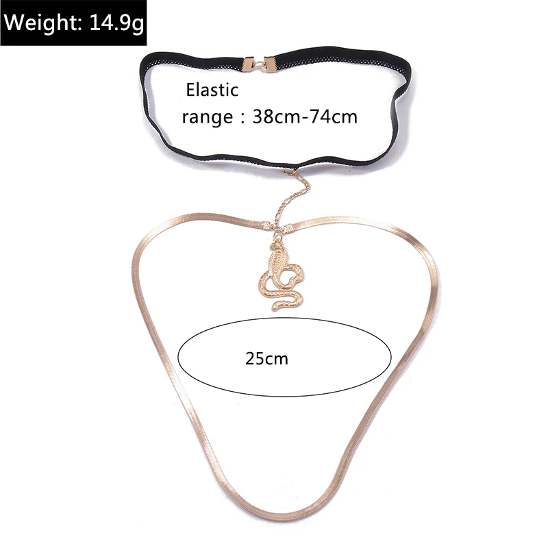 Aihua Bohemian Gold Color Leg Chain for Women Sexy Long Tassel Snake Pendants Leg Thigh Harness Beach Nightclub Body Jewelry