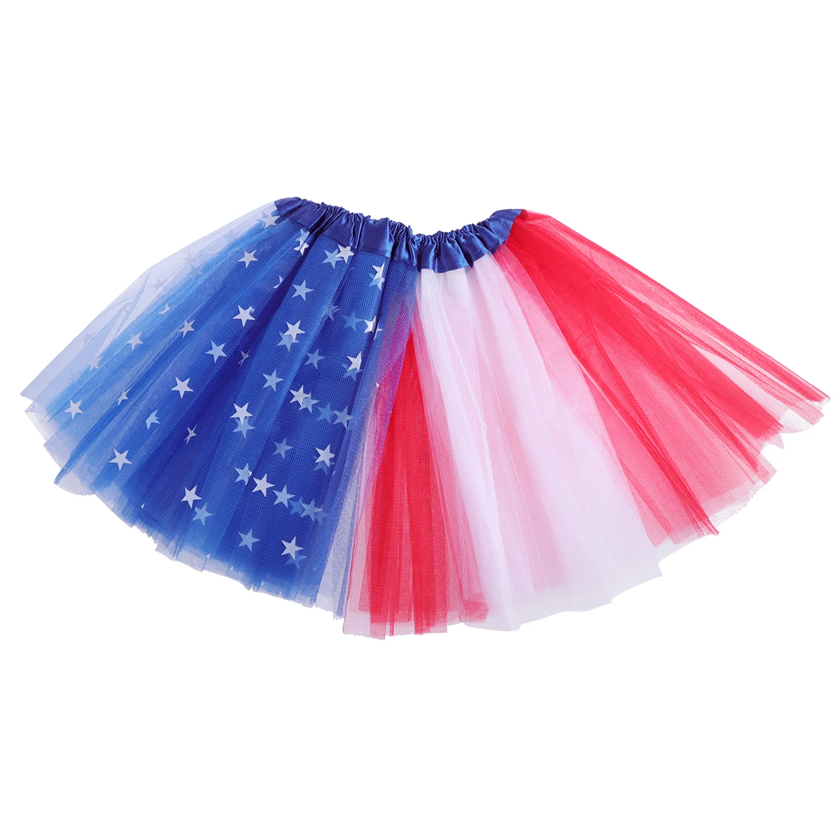 

Kids Tutu Skirt Tulle Kids Flag Costumes Princess Petticoat Cute Dresses Tulle Girl Party Fluffy Balls Gown Children Outfits