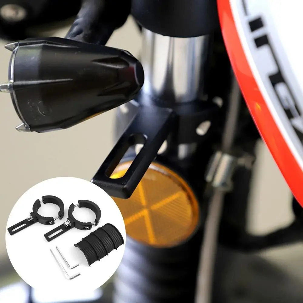 

1/2Pcs 2cm-6cm Motorcycle Spotlight Bracket Universal Adjustable Headlight Mount Bracket Light Holder