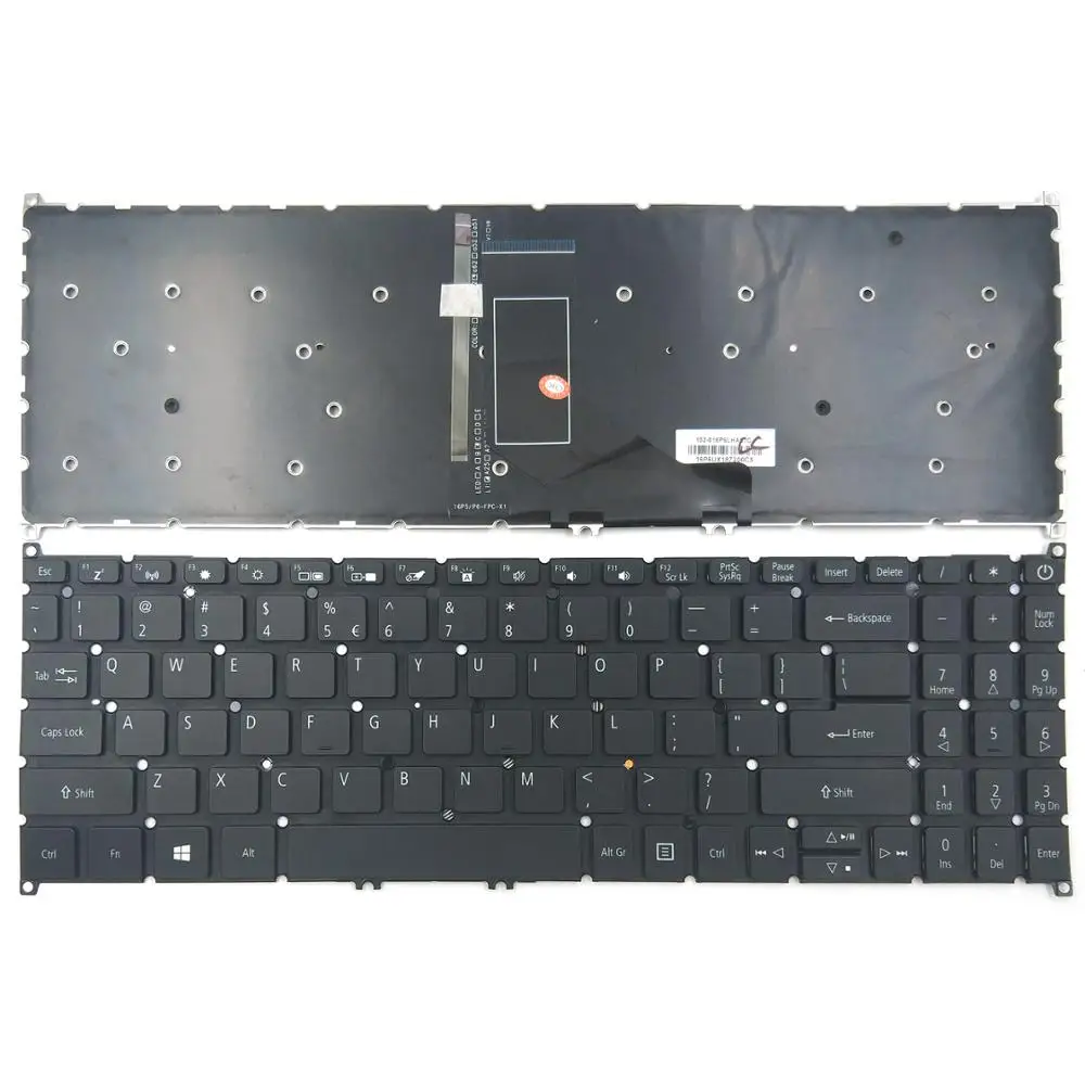 New For Acer Swift 3 SF315-51G-516F SF315-51G-57QM SF315-51G-847D SF315-52 SF315-52G Laptop Keyboard US Black With Backlit