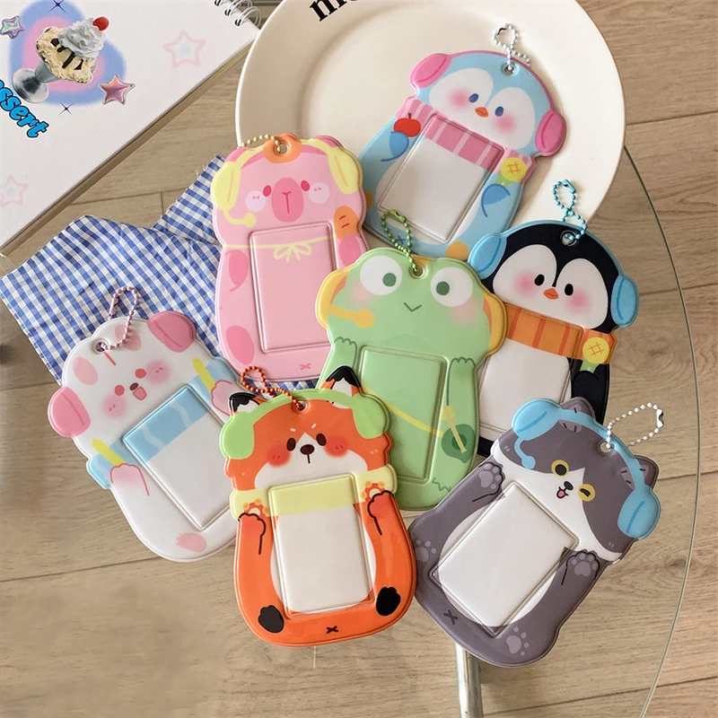 Uchwyt na kartę fotograficzną Cute Cartoon Animal Album Kpop Idol Album Pocztówka Ramka na kartę kolekcjonerską Lomo Card Photo Cards Holder