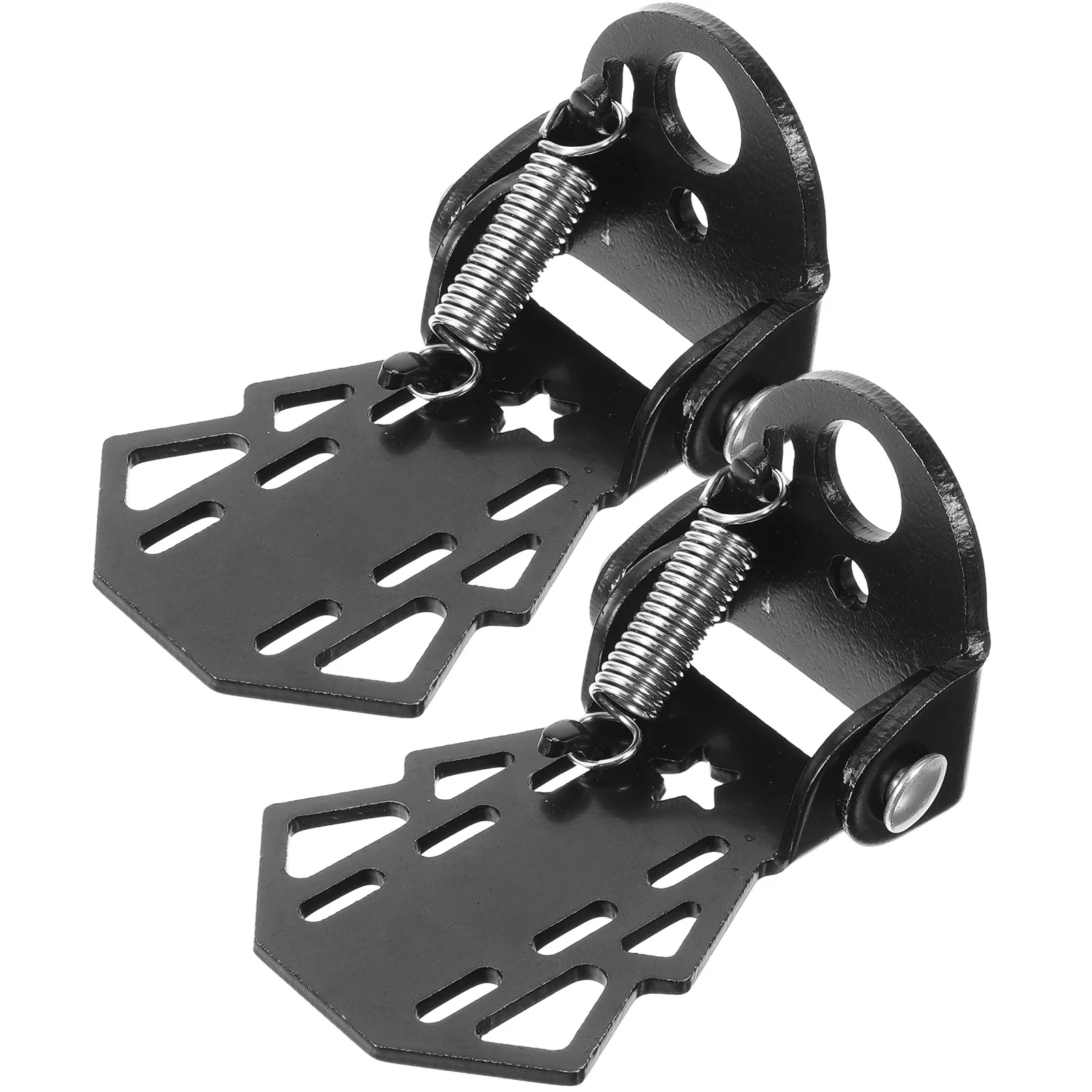 

2pcs Bicycle Pedals Steel Folding Rear Seat Pedal Folding Foot Pegs Non-Slip For Mountain Road Bike Track Bike Supplies