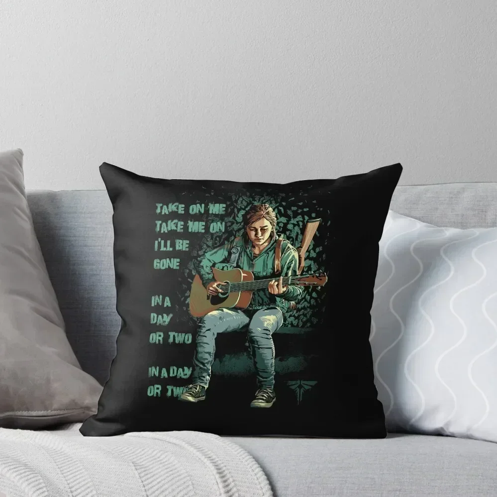 

THE LAST OF US Part II Ellie Take On Me, I'll be Gone Throw Pillow Pillow Covers Decorative Decorative Sofa Cushions pillow