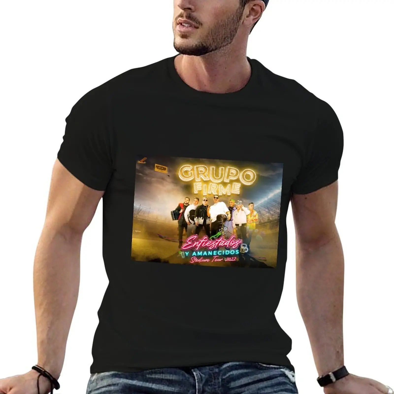 

kucing besar Grupo Firme T-Shirt cotton t shirts high quality man t shirt summer t shirts for man cotton T-shirt