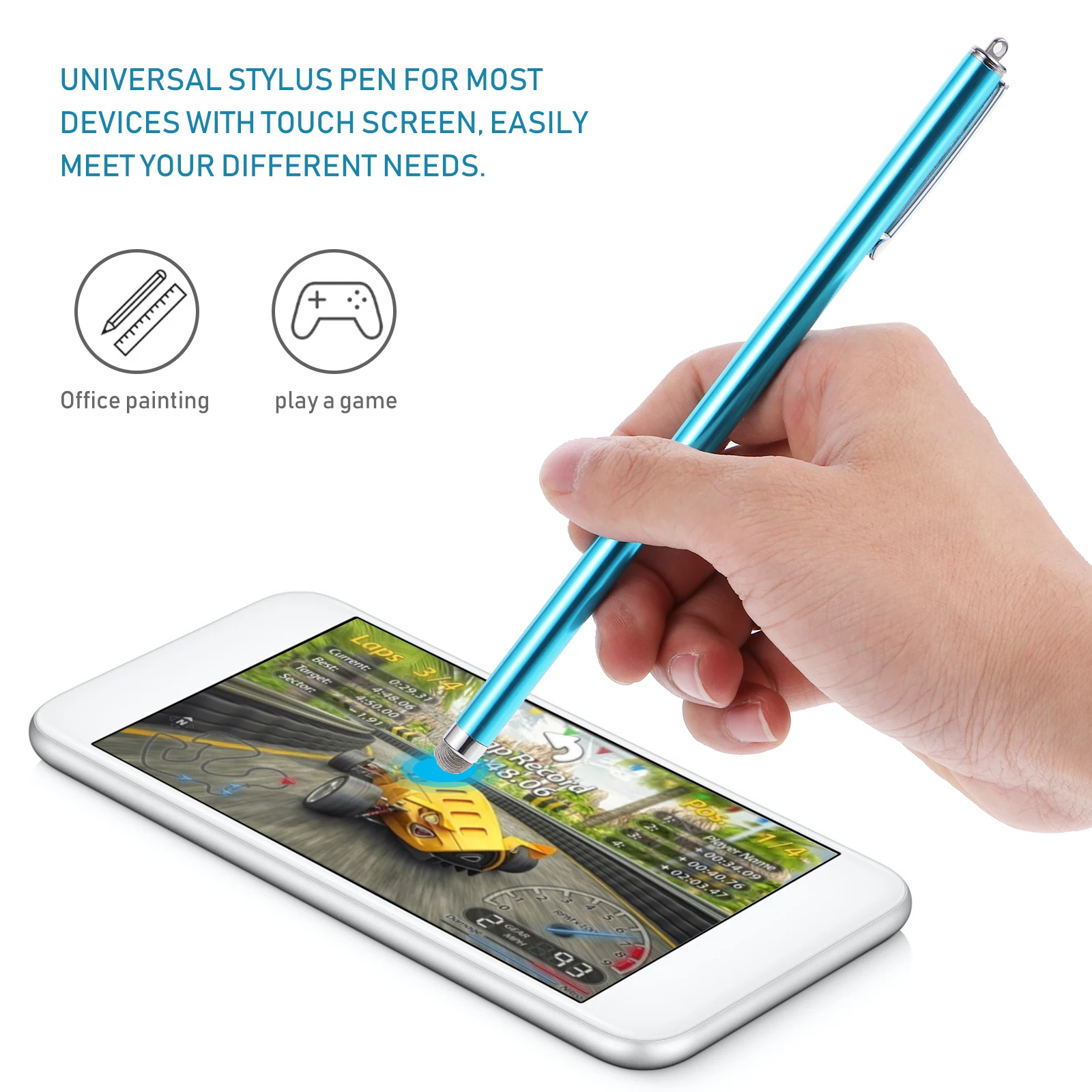 

6 Pcs Capacitive Screen Touch Pen Sensitivity Stylus Touchscreen Chic Color Universal with