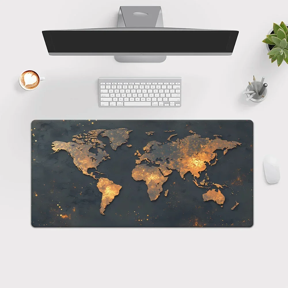 XXL Map Mouse Pad Large Gaming Mousepads Rubber Desk Mat Non-slip 40x90 PC Rug Laptop Gamer Desk Accessories Office Table Carpet