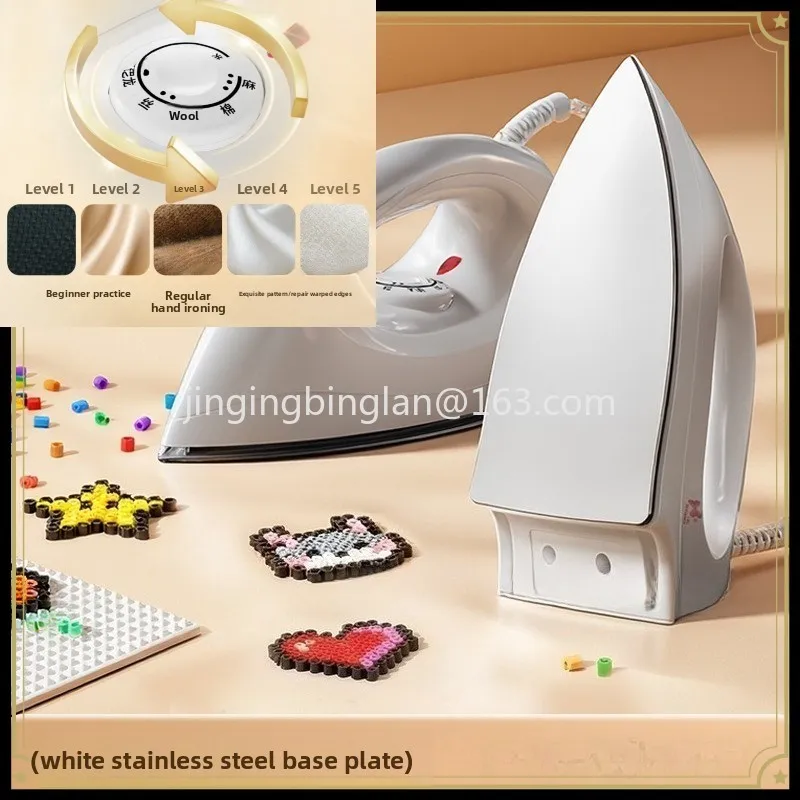Factory direct sales of large iron for pingbean 1000W temperature adjustable manual DIY ironing portable bean press