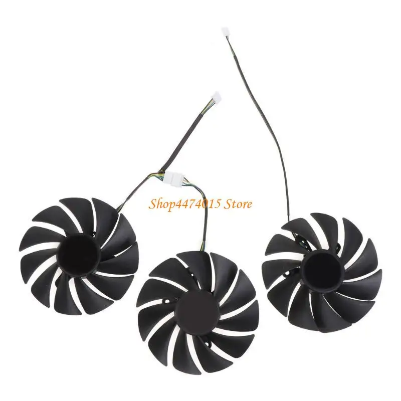 

ГААССКАЯ карта K1AA 3PCS Охлаждение VGA FAN 4PIN 12V 0,4A для ZOTAC 3090 для