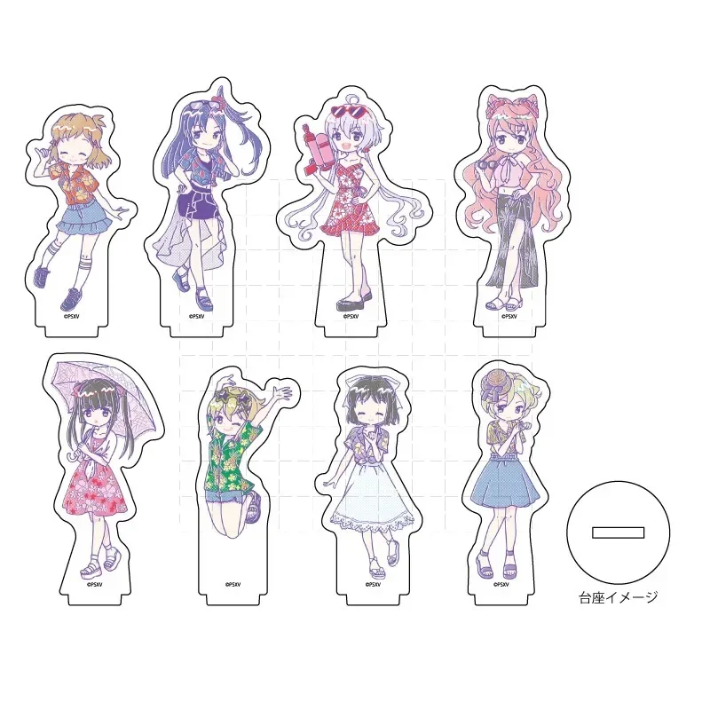 Anime Tachibana Hibiki Yukine Chris Kohinata support acrylique poupée Kazanari Tsubasa Mini figurine modèle plaque Cosplay jouet pour cadeau