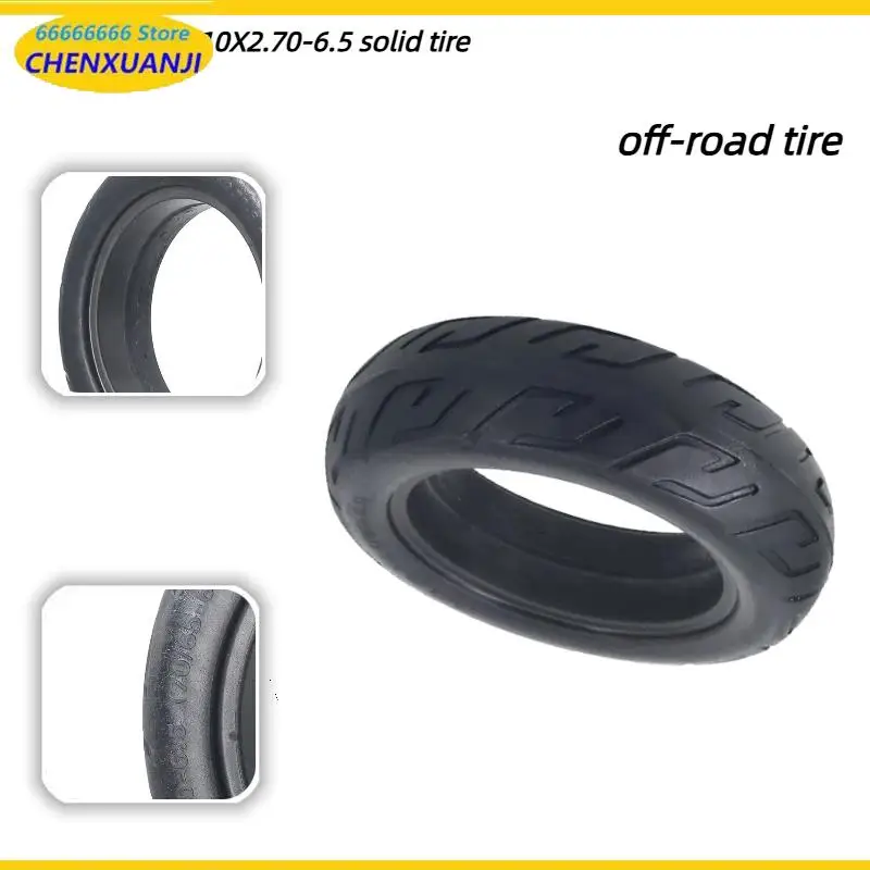 

For 10x2.70-6.5 Solid Tire for Xiaomi Electric Scooter 70/65-6.5 Non-pneumatic Explosion-Proof Tyre