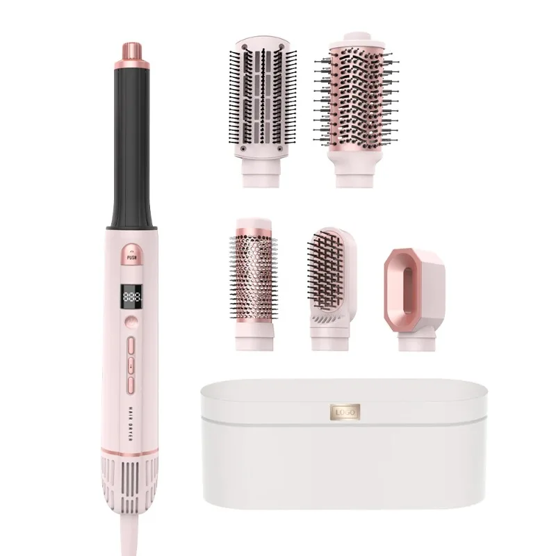 multifunctional blow dryer brush 6 in 1 bldc hair  and volumizer with logo