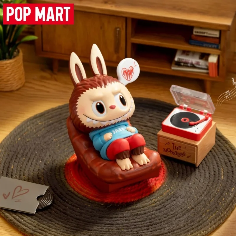 

POPMART Labubu Jazz Musician Figure The Monsters Series Cute Collectible Desk Ornament Creative Toy Home Office Decor Fans Gift
