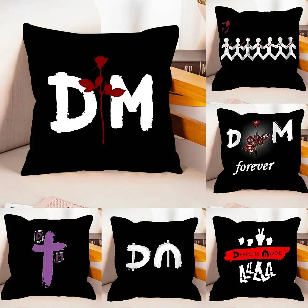 D-Depeche-Mode Band Case Plush Fabric Soft Pillowcase Double Sided Print Cushion Cover Household Gifts