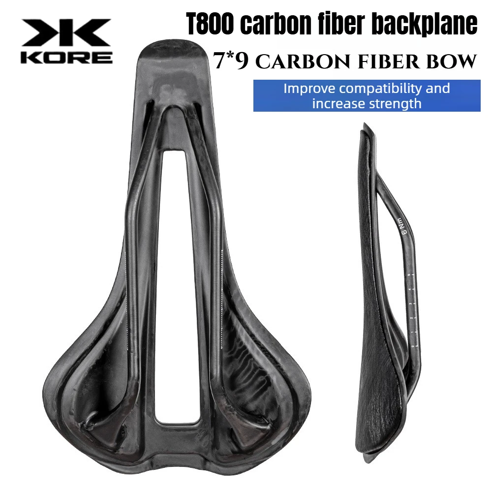 

Ultra-Lightweight Vacuum-Packed Bike Saddle T800 Carbon fiber backplate Breathable Pressure Relief Bicycle Accessories Universal
