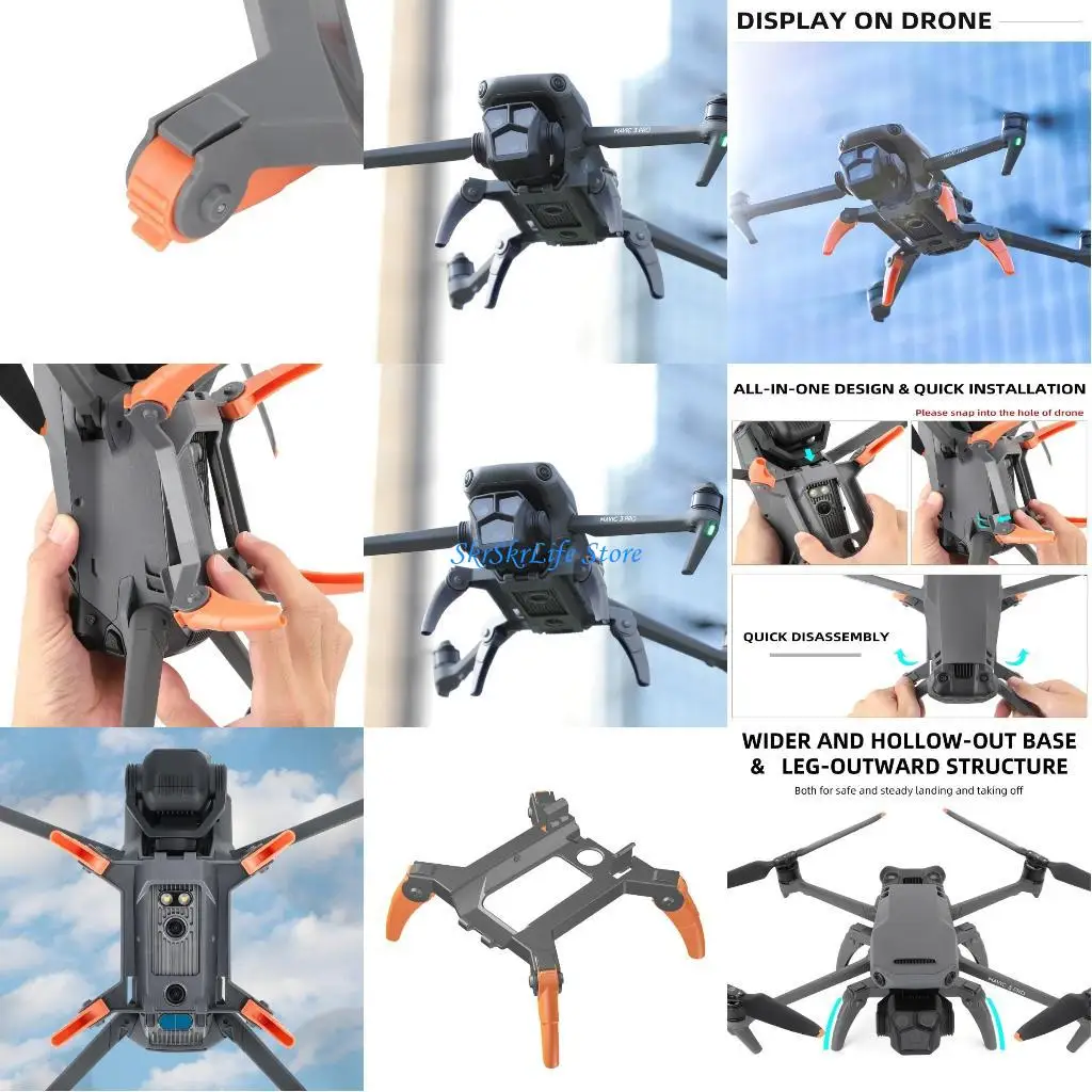 

E65E Flight Landing Gear Quick-release Aircraft Legs for 3 Accessories